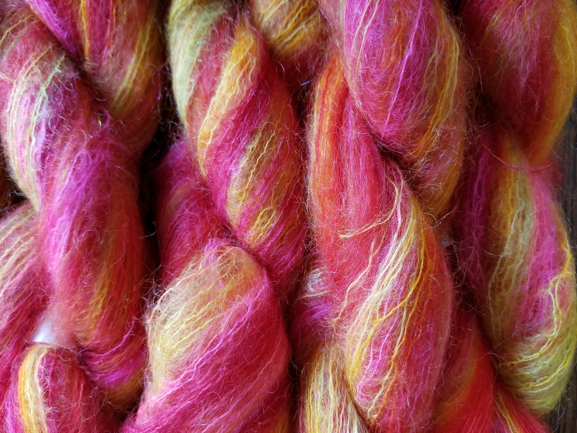 Brushed Mohair  "Tropicana" by Claudia