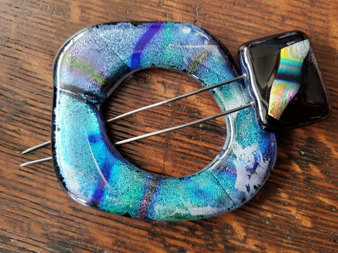 Glass Shawl Pin