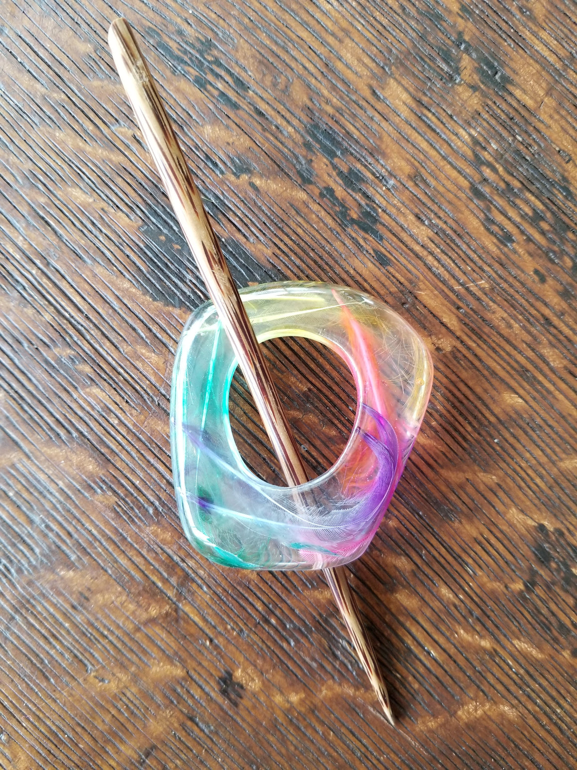 Paradise Rainbow Shawl Pin