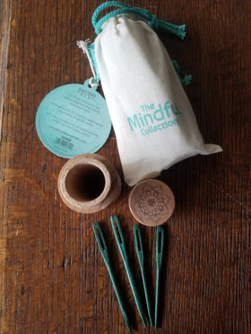 Teal Wooden Darning Needles