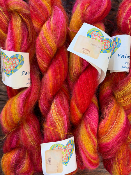Claudia Hand Painted Kid Mohair-Tropicana-25 grams