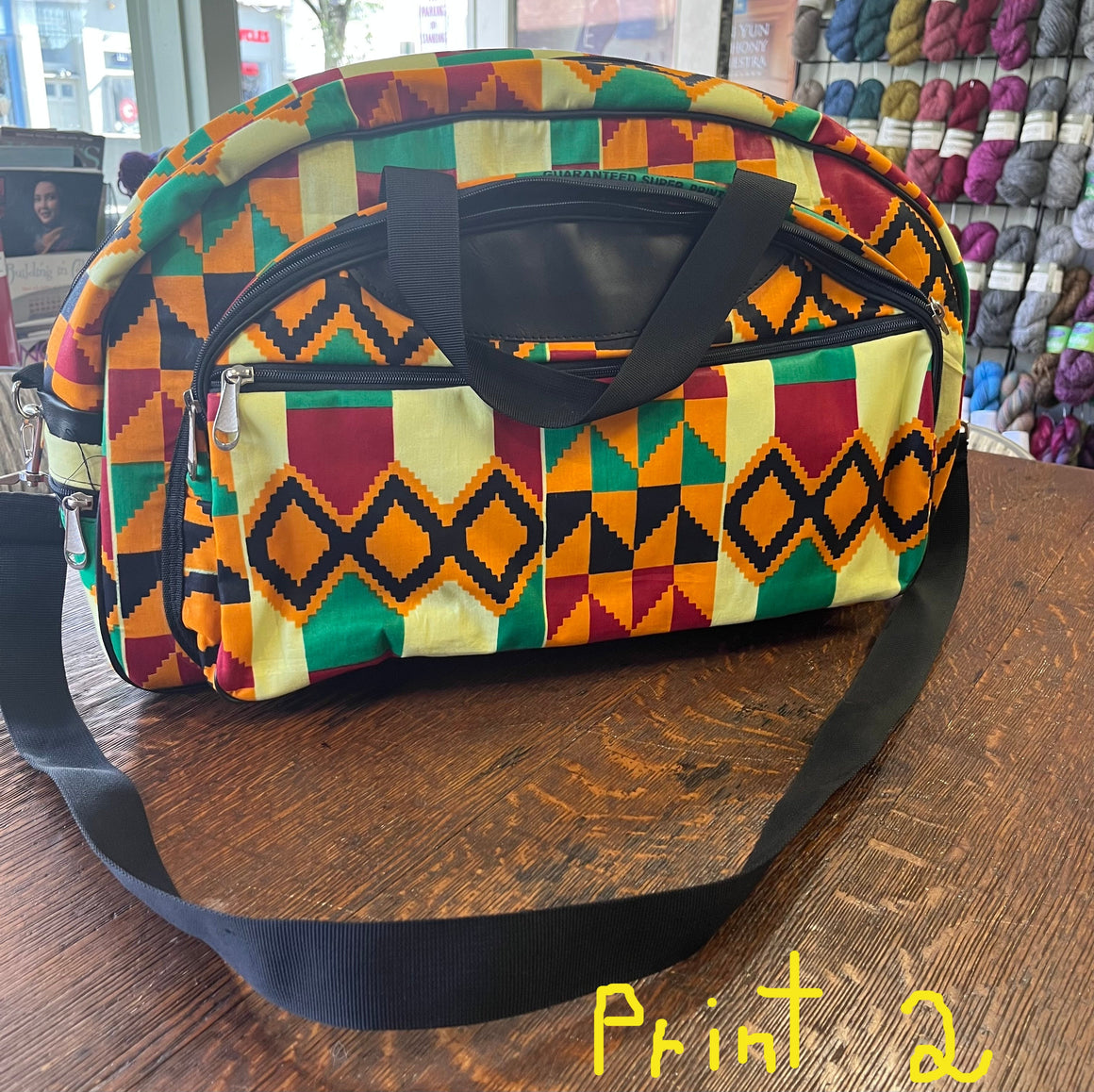 African Knitting Bag
