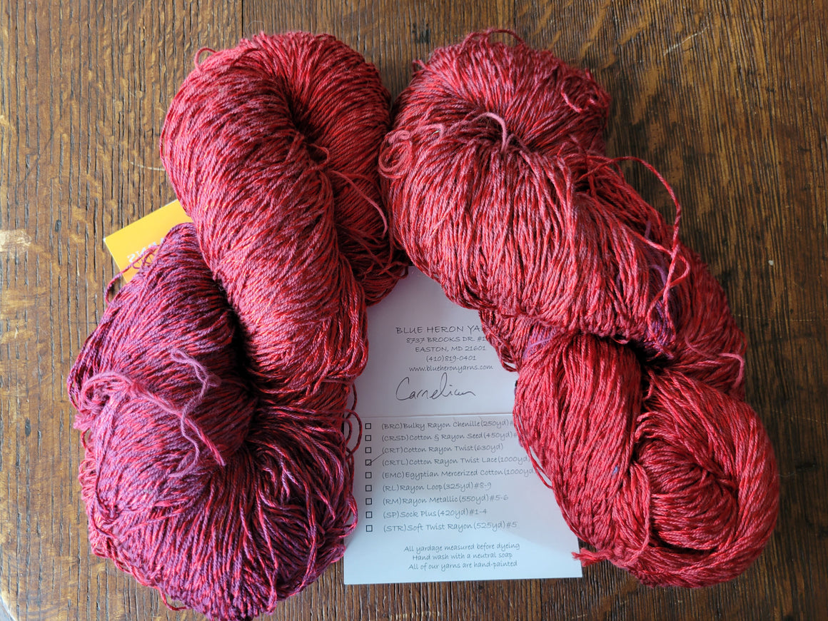 Cotton Rayon Twist Lace Yarn: Carnelian