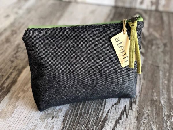 Flora Accessories Pouch- Atenti USA Made Embroidery Floral