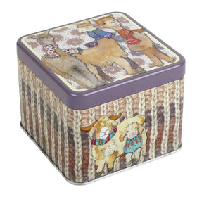 Alpacas & Friends Square Tin