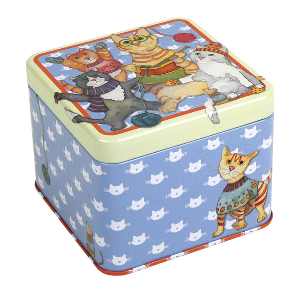 Kittens In Mittens Square Tin