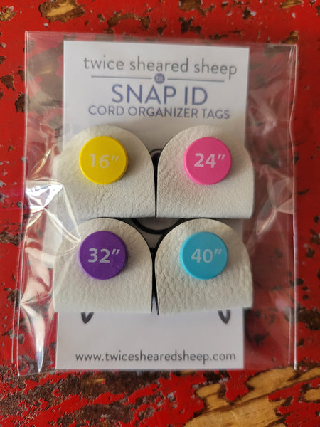 Snap ID Cord Organizer Tags