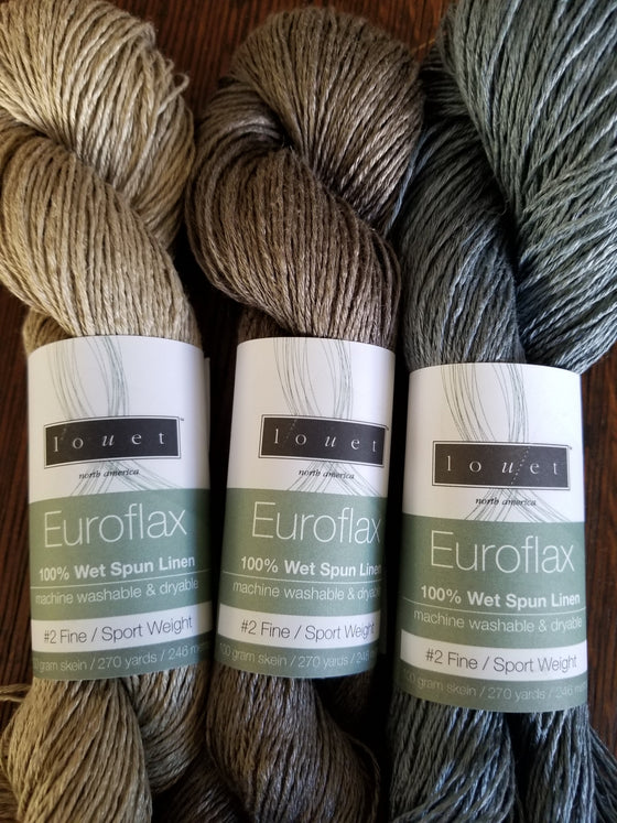 Euroflax Linen Yarn, Sport Weight Linen Yarn