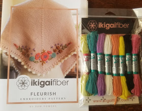 Ikigaifiber Fleurish Embroidery Kit