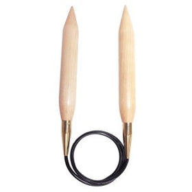 Jumbo Birch Fixed Circular Needles