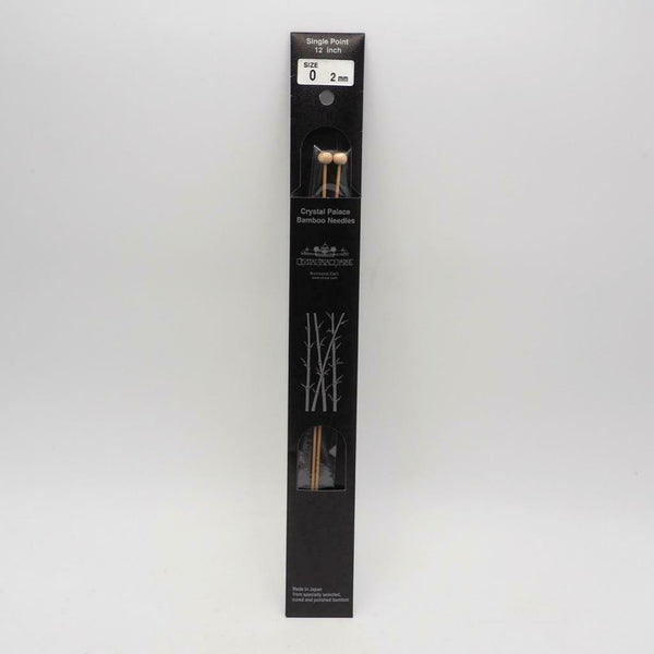 Crystal Palace Bamboo Single Point Knitting Needles #0 US 12" (2mm)
