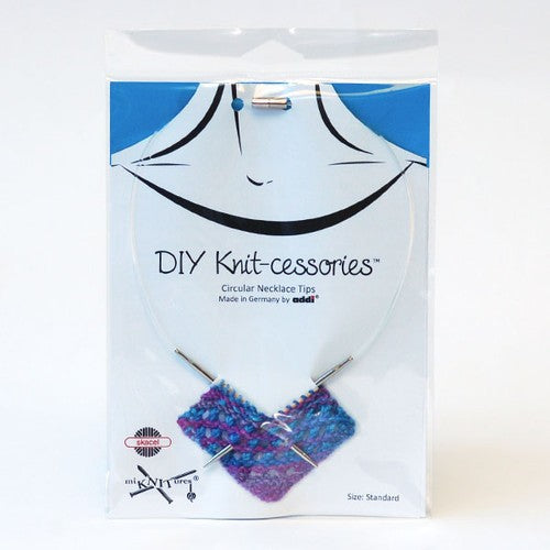 DIY Knit-cessories Circular Necklace Tips